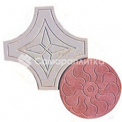 Фото №2 Тротуарная плитка «Крест кружева»