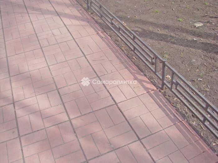Тротуарная плитка «8 кирпичей». Пример укладки фото №9