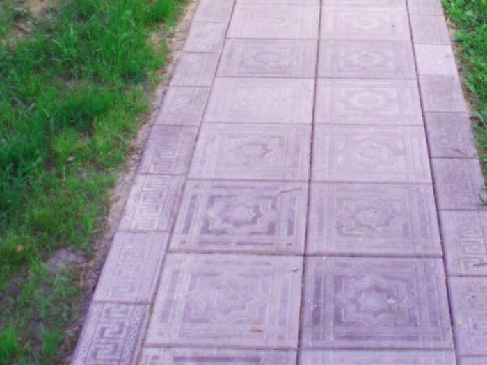 Тротуарная плитка «Звезда». Пример укладки фото №3